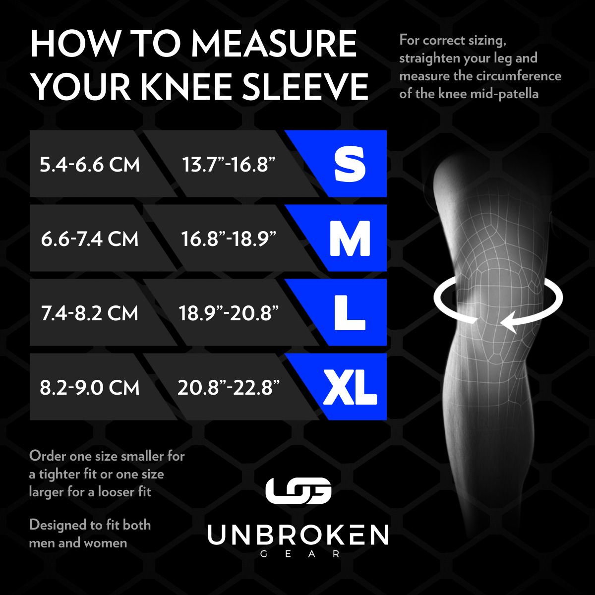 Knee Sleeve Size Chart